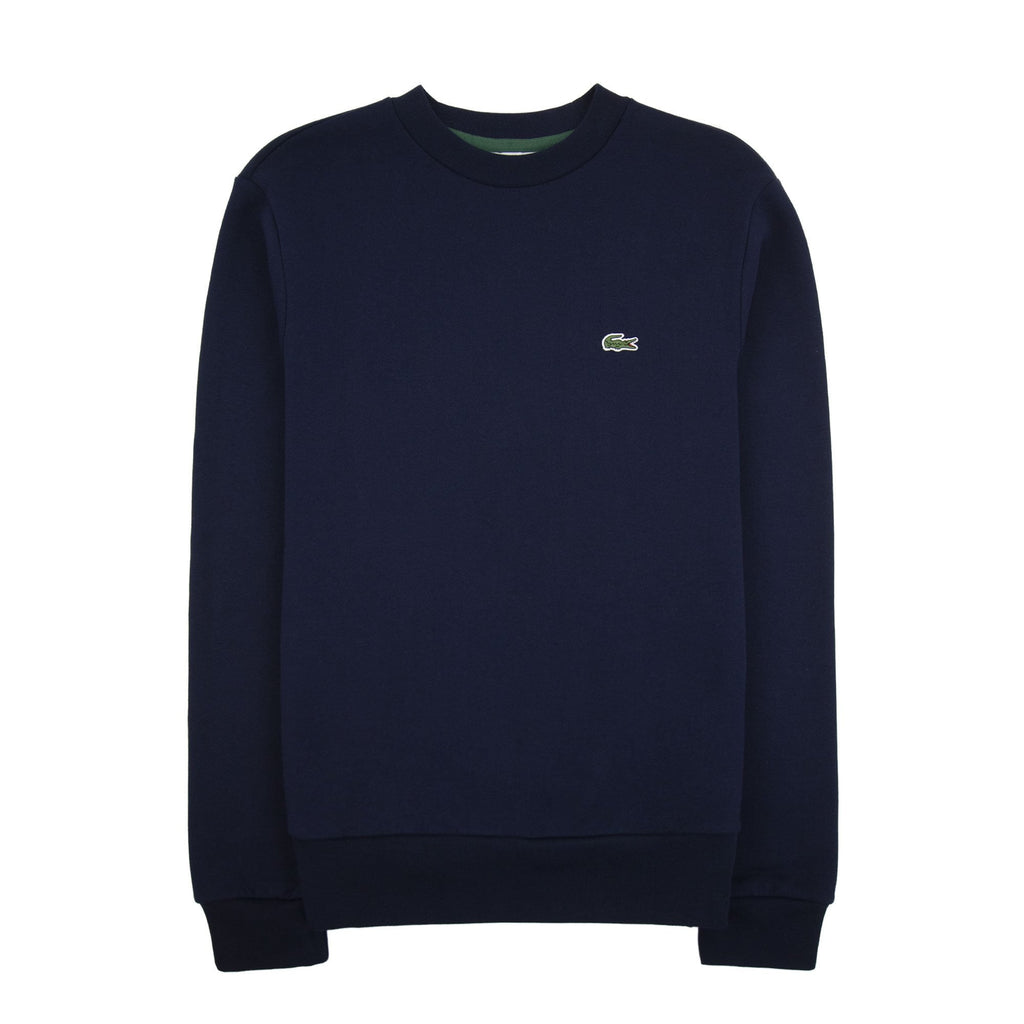 Lacoste Logo Sport Crewneck Sweatshirt Navy