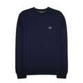Lacoste Logo Sport Crewneck Sweatshirt Navy