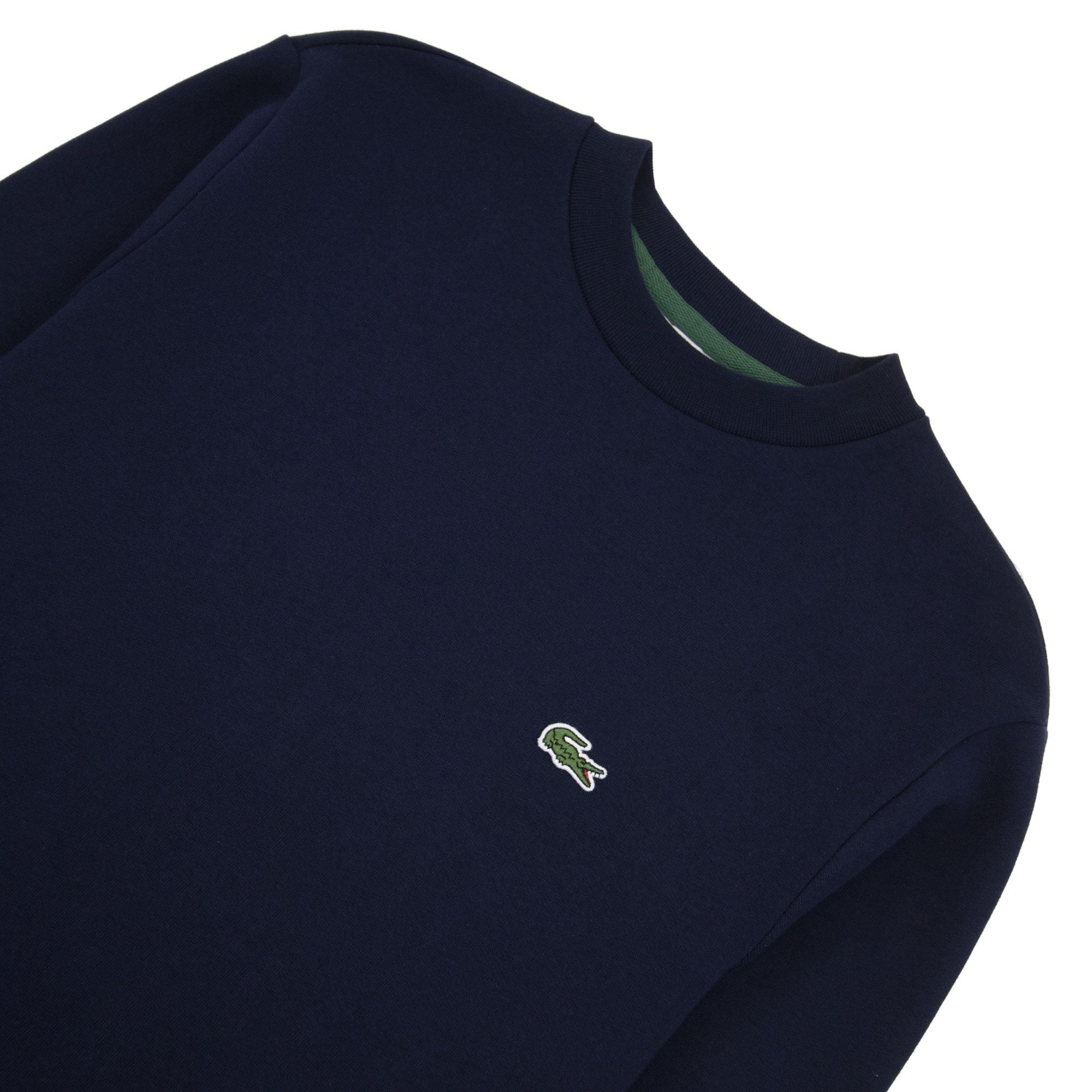 Lacoste Logo Sport Crewneck Sweatshirt Navy