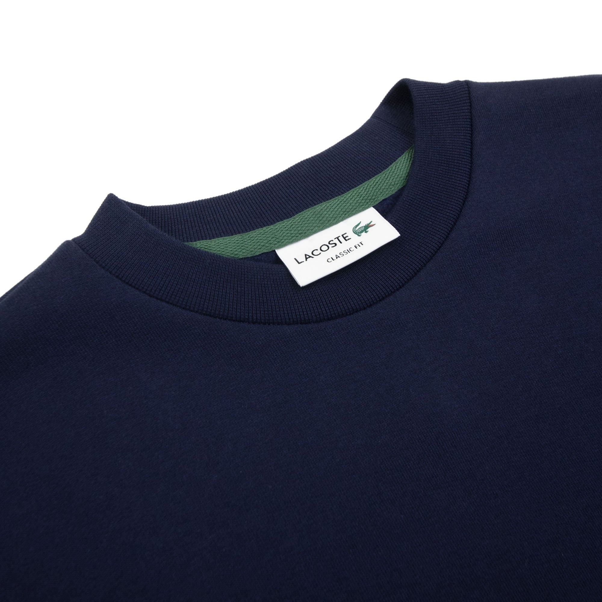 Lacoste Logo Sport Crewneck Sweatshirt Navy