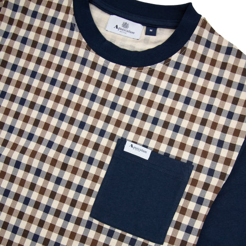 Aquascutum Active Solid Pocket T Shirt Navy