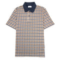 Aquascutum Active Club Check Pique Polo Navy