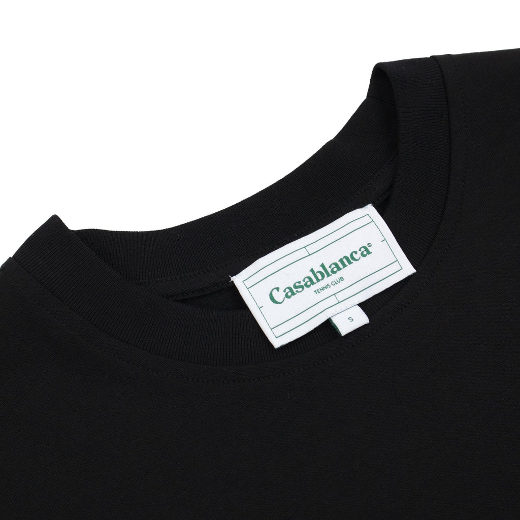 Casablanca Leaning Column Printed T Shirt Black