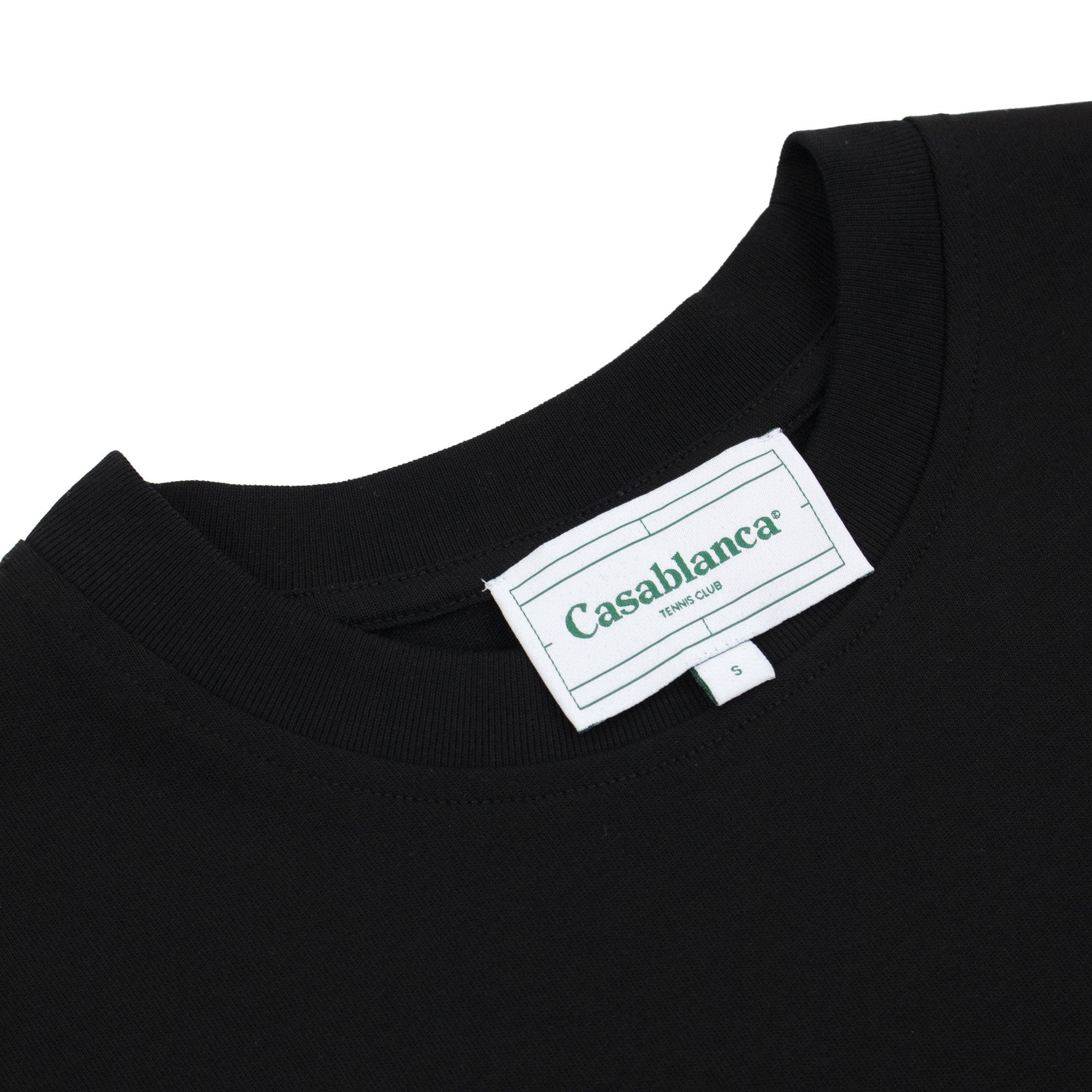 Casablanca Leaning Column Printed T Shirt Black