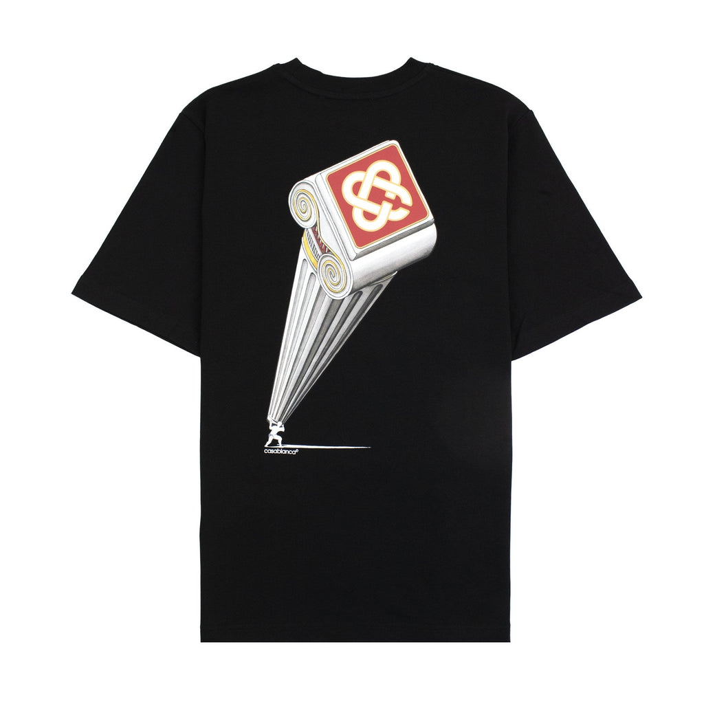 Casablanca Leaning Column Printed T Shirt Black