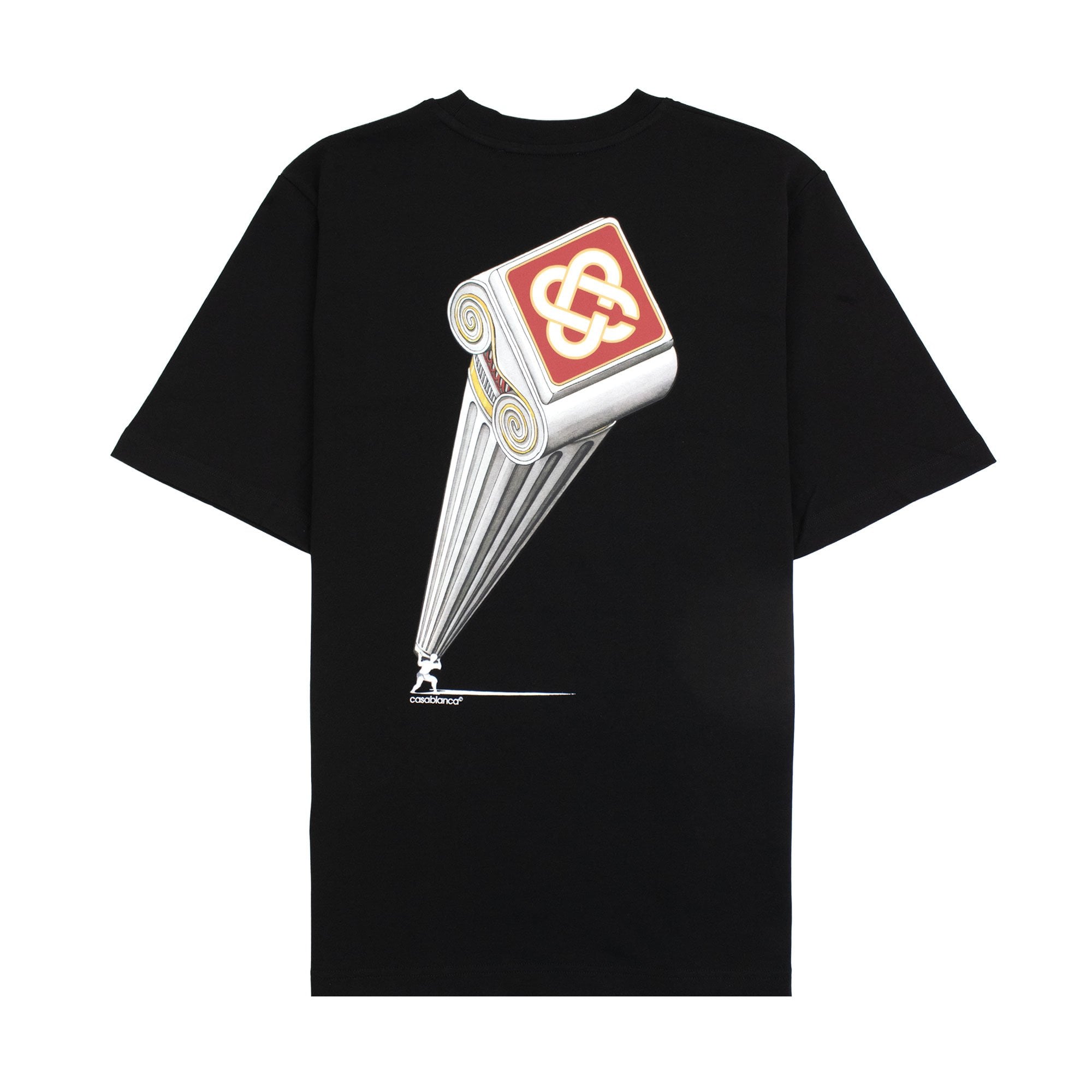 Casablanca Leaning Column Printed T Shirt Black