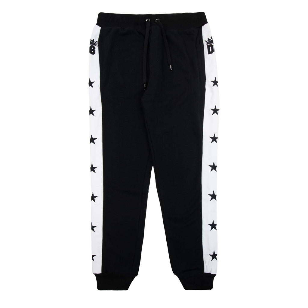 Dolce & Gabbana Dg Embroidered Star Jogging Pants Black N0000