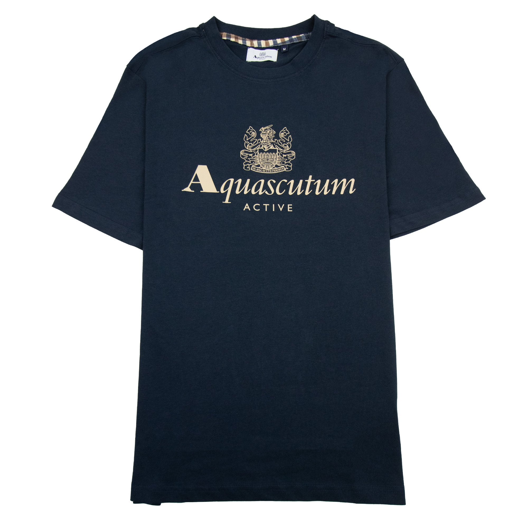 Aquascutum Active Big Logo T Shirt Navy