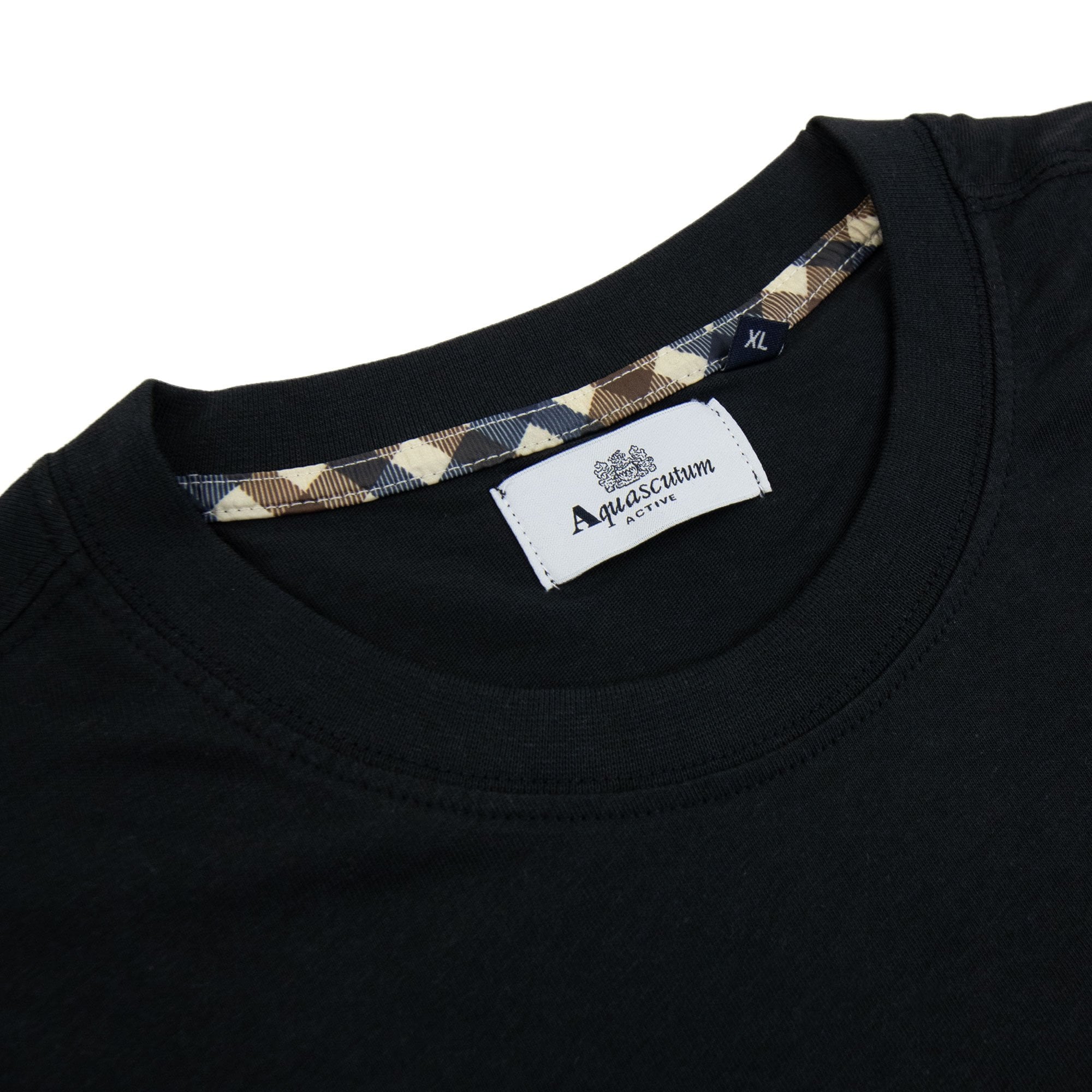 Aquascutum Active Big Logo T Shirt Black