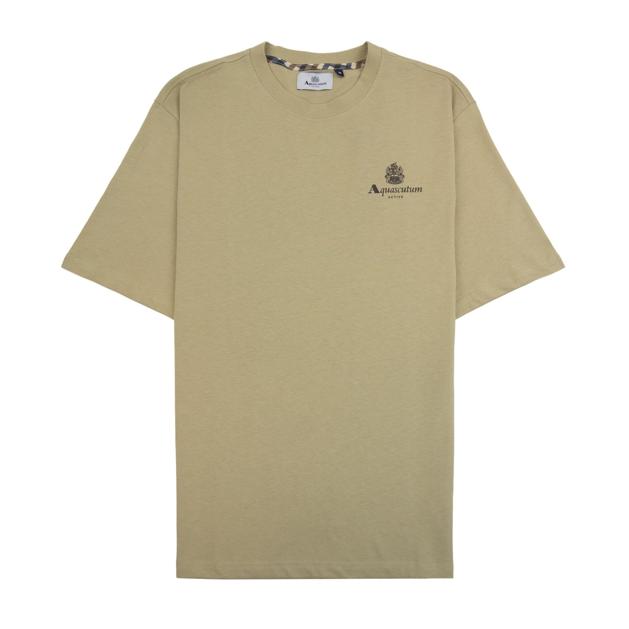 Aquascutum Active Small Logo T Shirt Beige