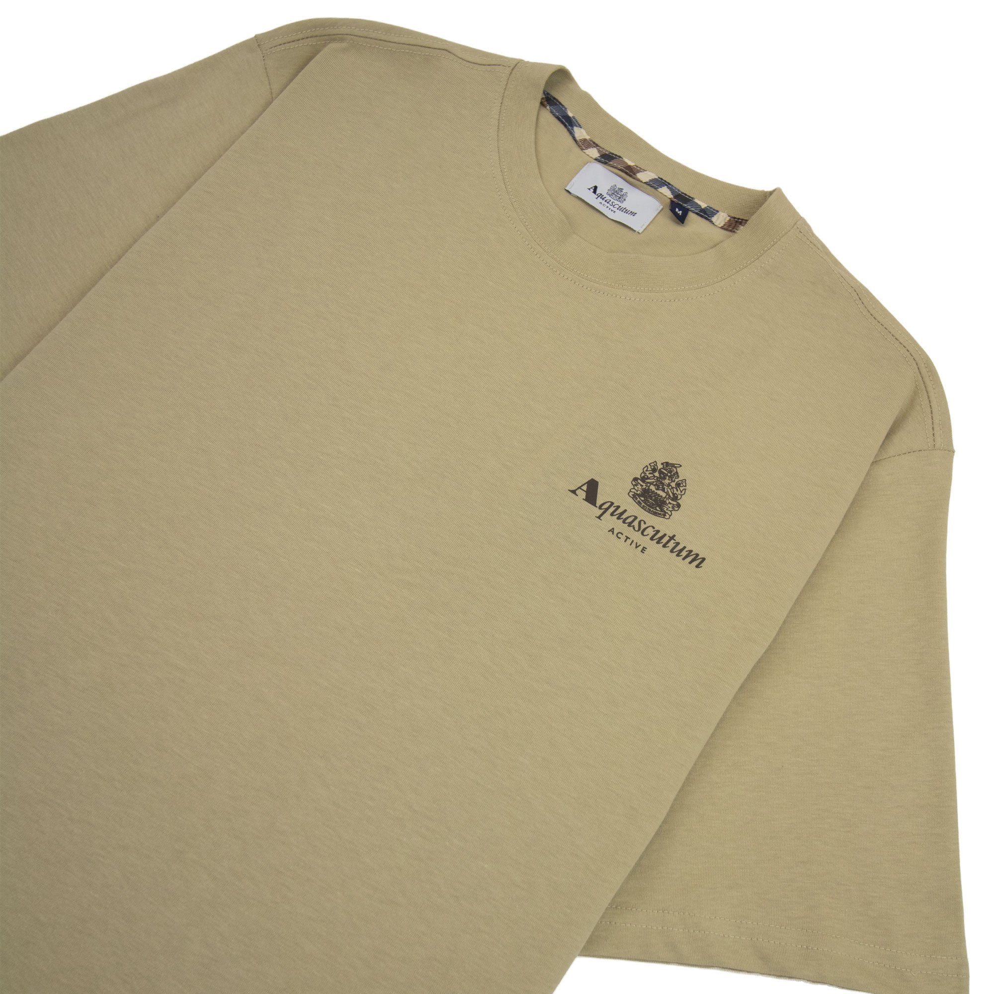 Aquascutum Active Small Logo T Shirt Beige