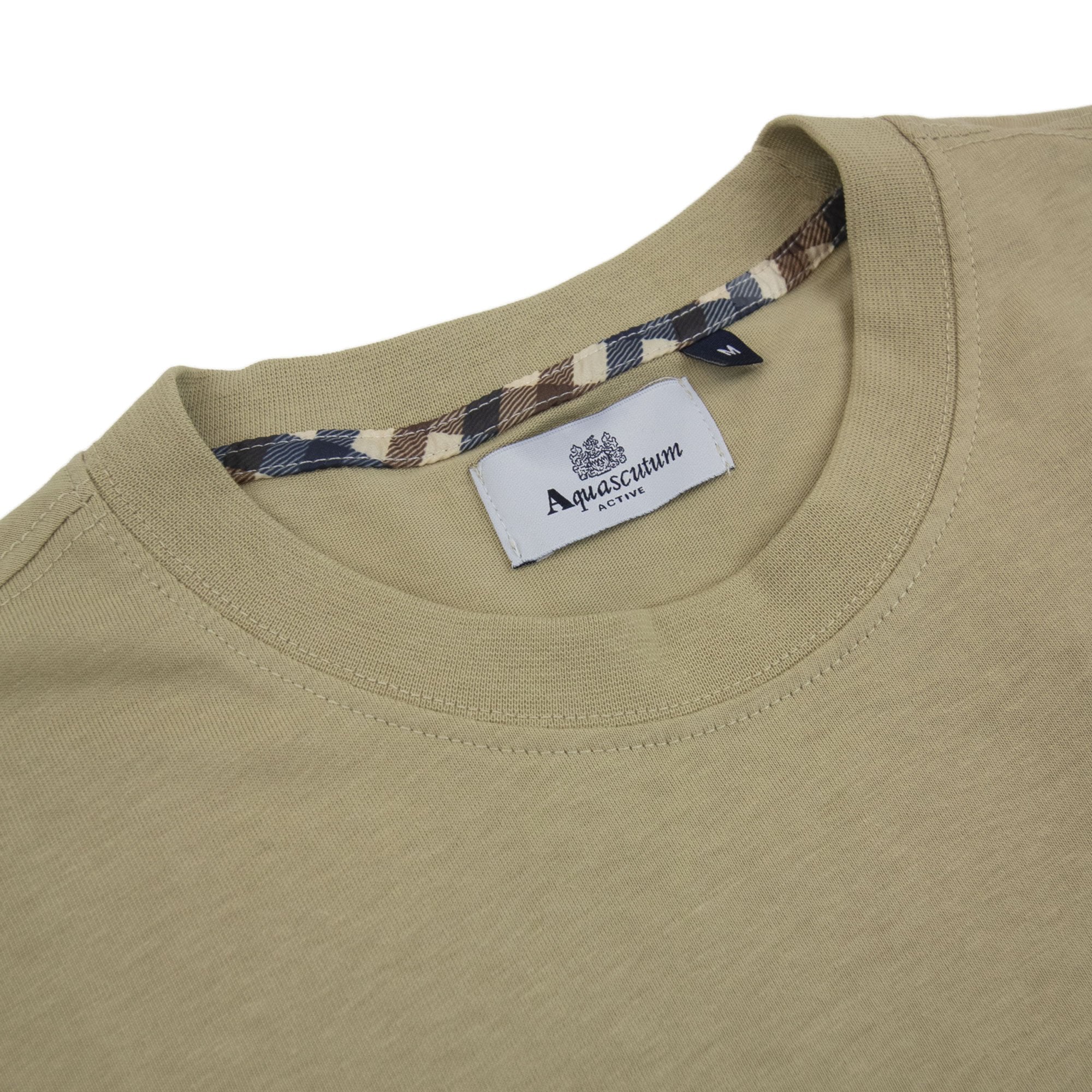 Aquascutum Active Small Logo T Shirt Beige