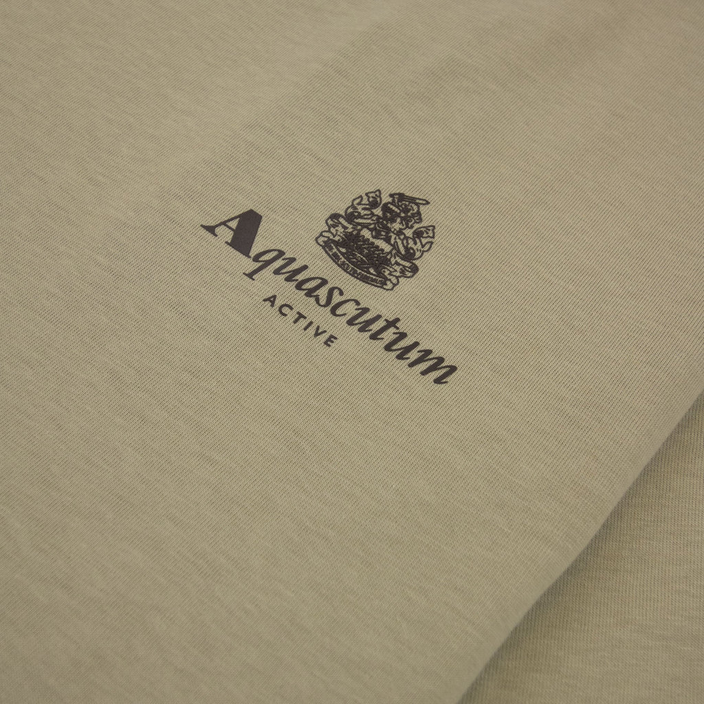 Aquascutum Active Small Logo T Shirt Beige