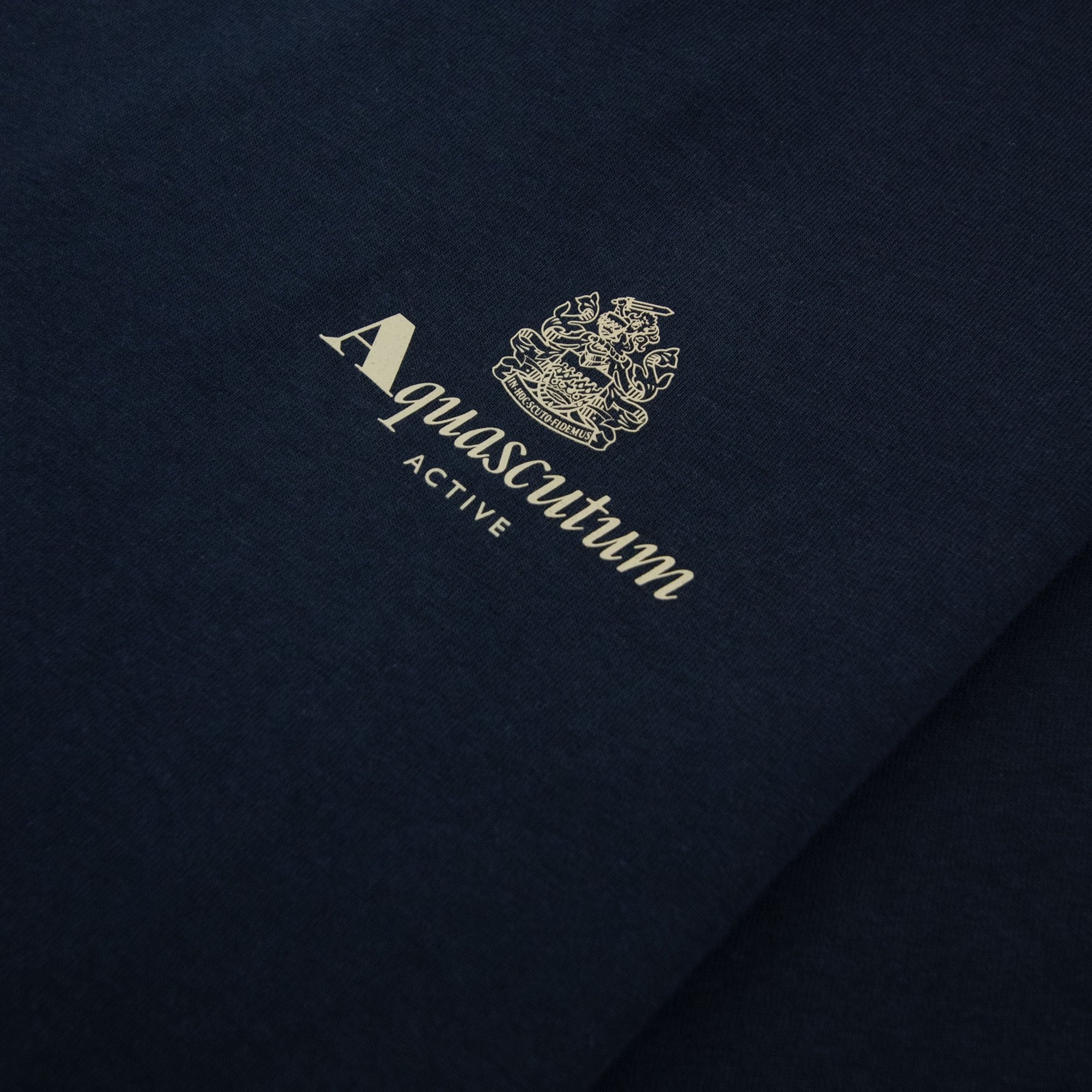 Aquascutum Active Small Logo T Shirt Navy