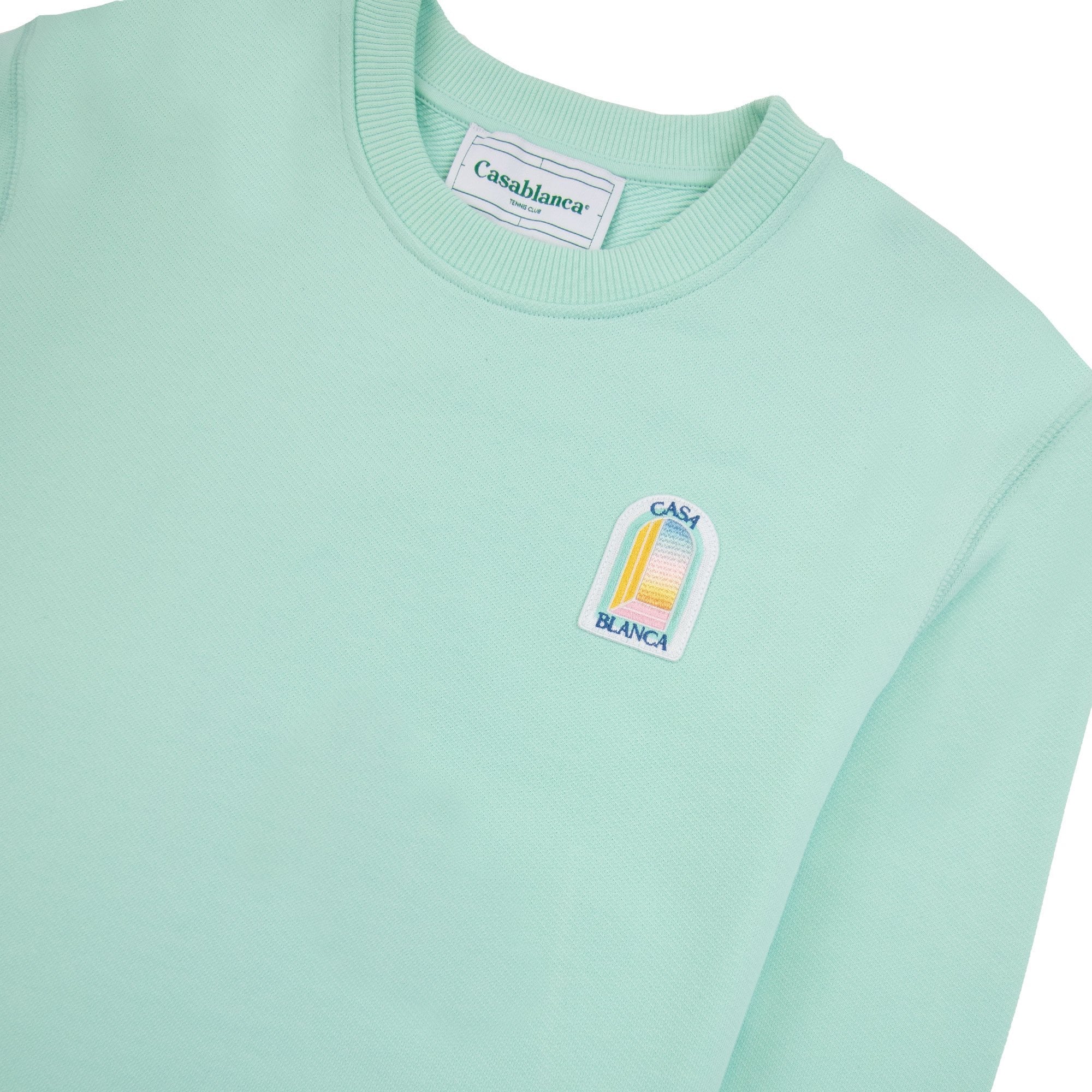 Casablanca L Arc Colore Patch Sweatshirt Mint