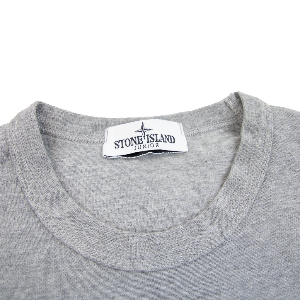 Stone Island Junior 62040 Bubble Gum Print Sweatshirt Grey V0m64