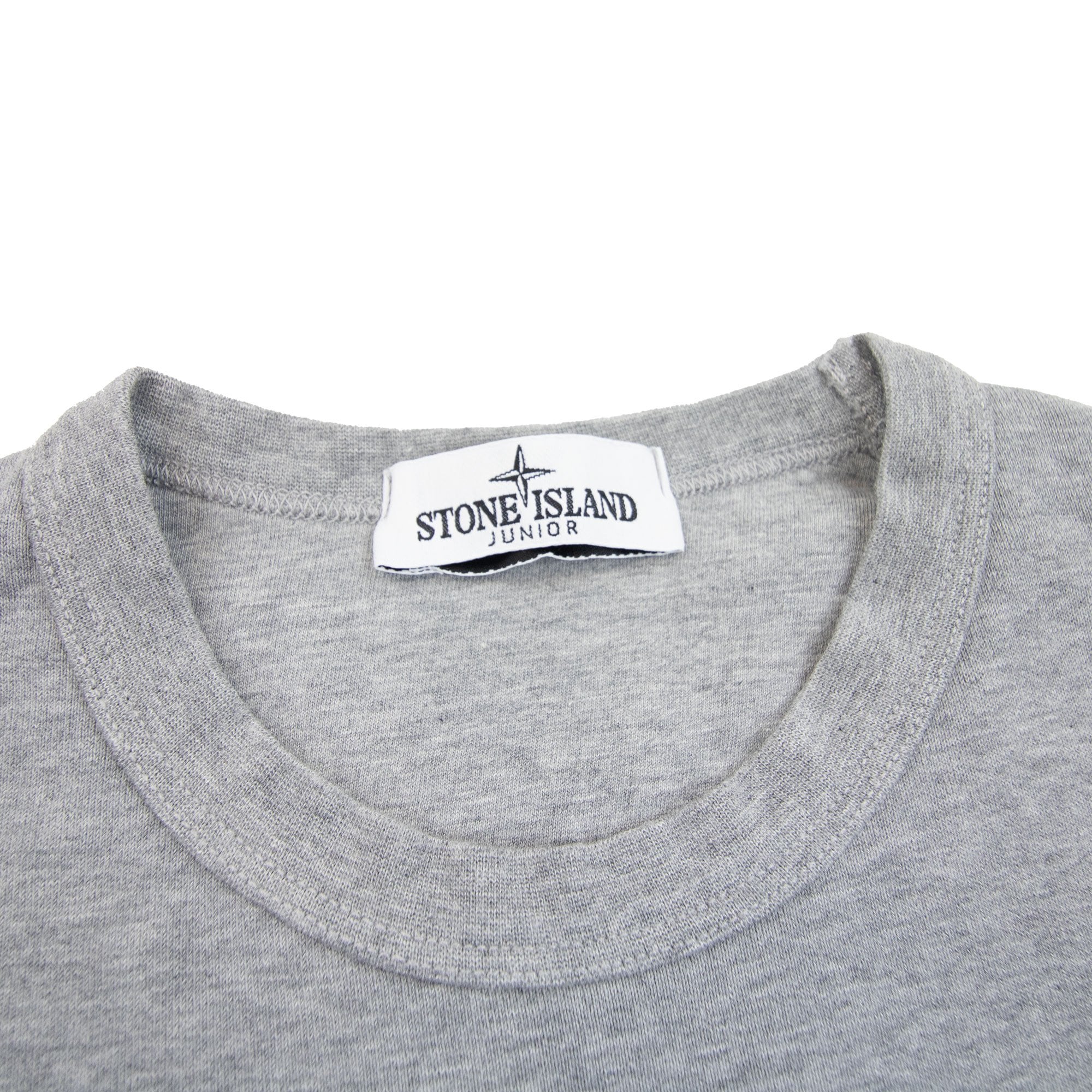 Stone Island Junior 62040 Bubble Gum Print Sweatshirt Grey V0m64