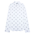 Balenciaga All Over Logo Shirt White 9040