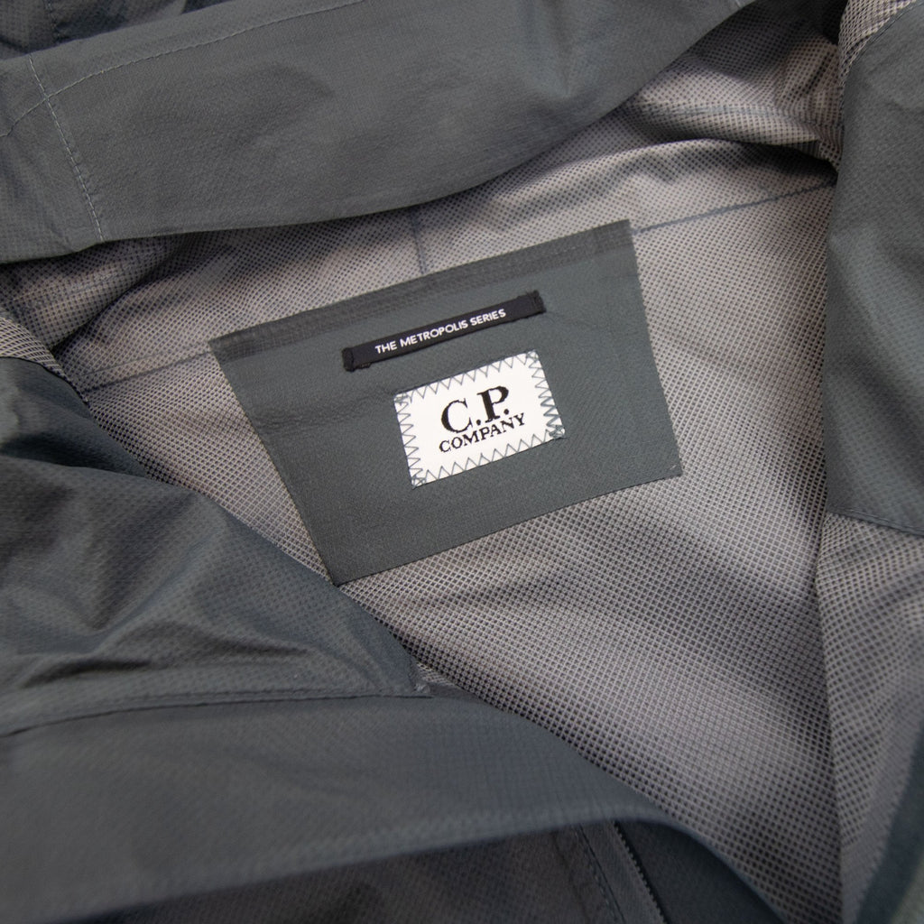 Cp Company Metropolis Series Pertex Hooded Bloom Jacket Turbulence Grey 975