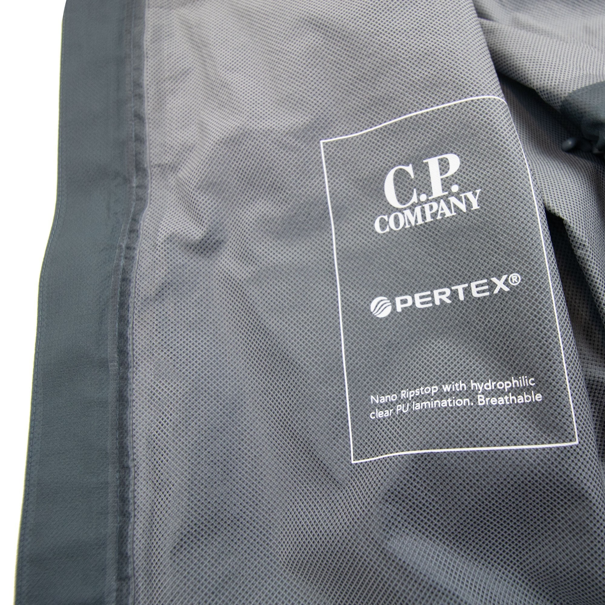 Cp Company Metropolis Series Pertex Hooded Bloom Jacket Turbulence Grey 975