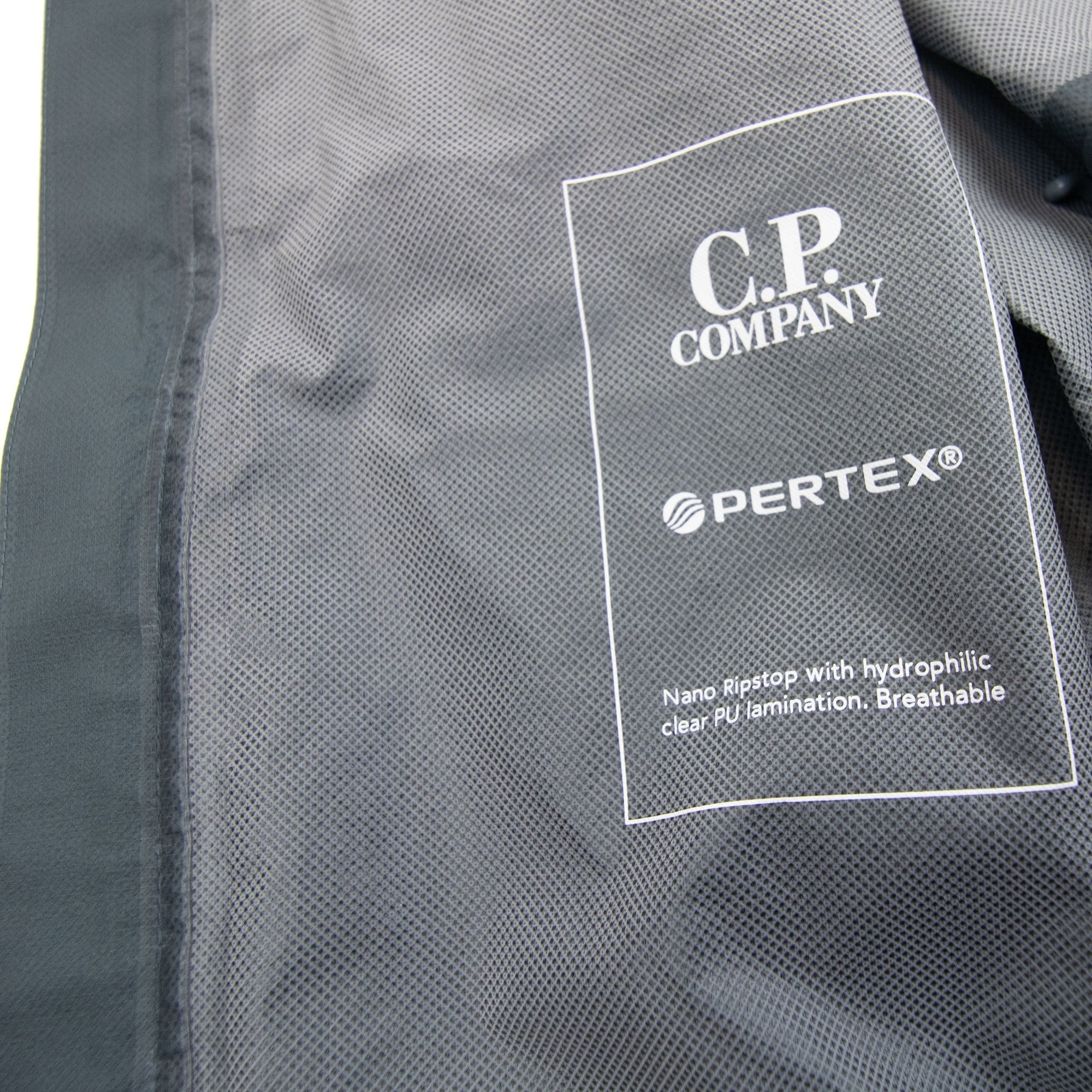 Cp Company Metropolis Series Pertex Hooded Bloom Jacket Turbulence Grey 975