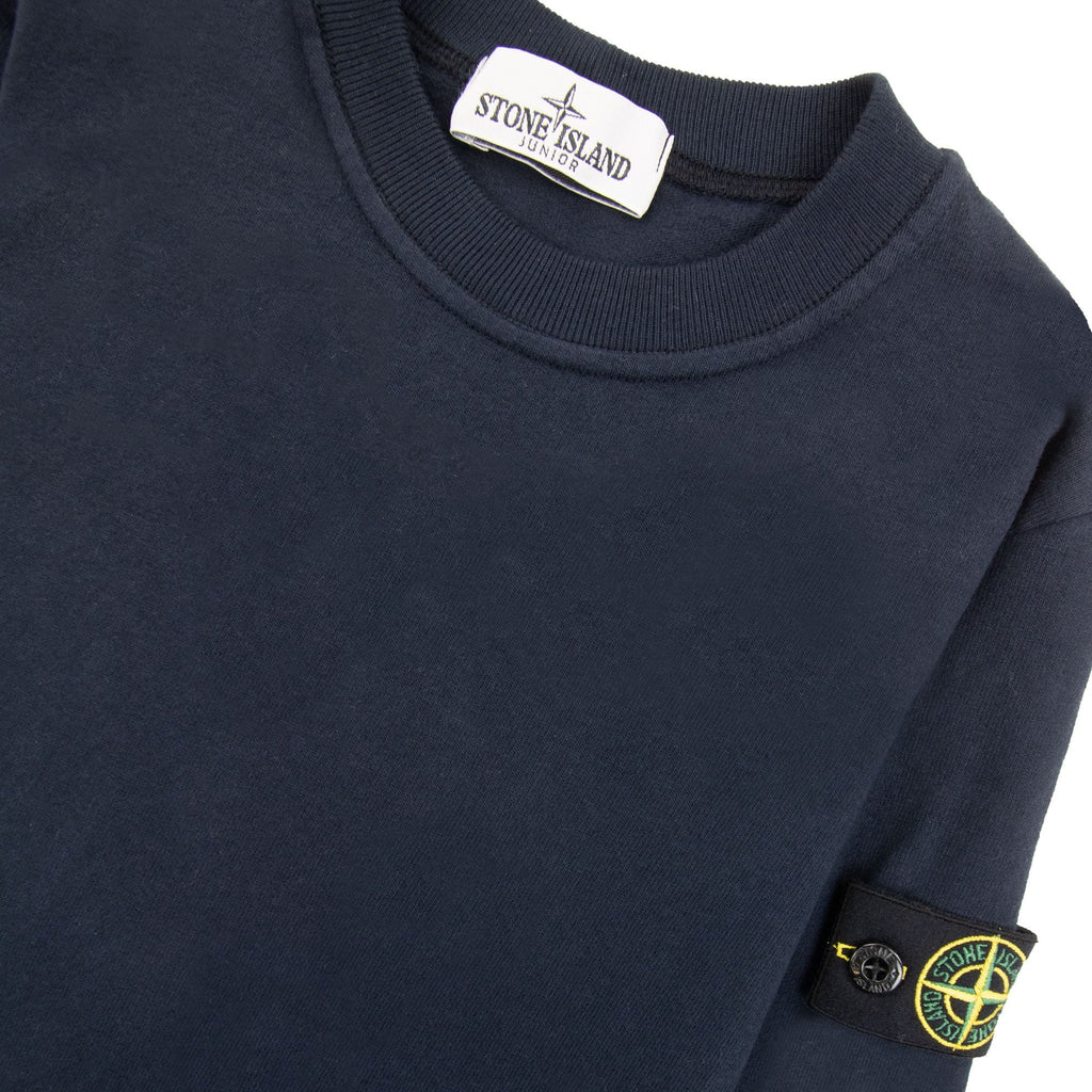 Stone Island Junior Lightweight Crewneck Sweatshirt Navy V0020