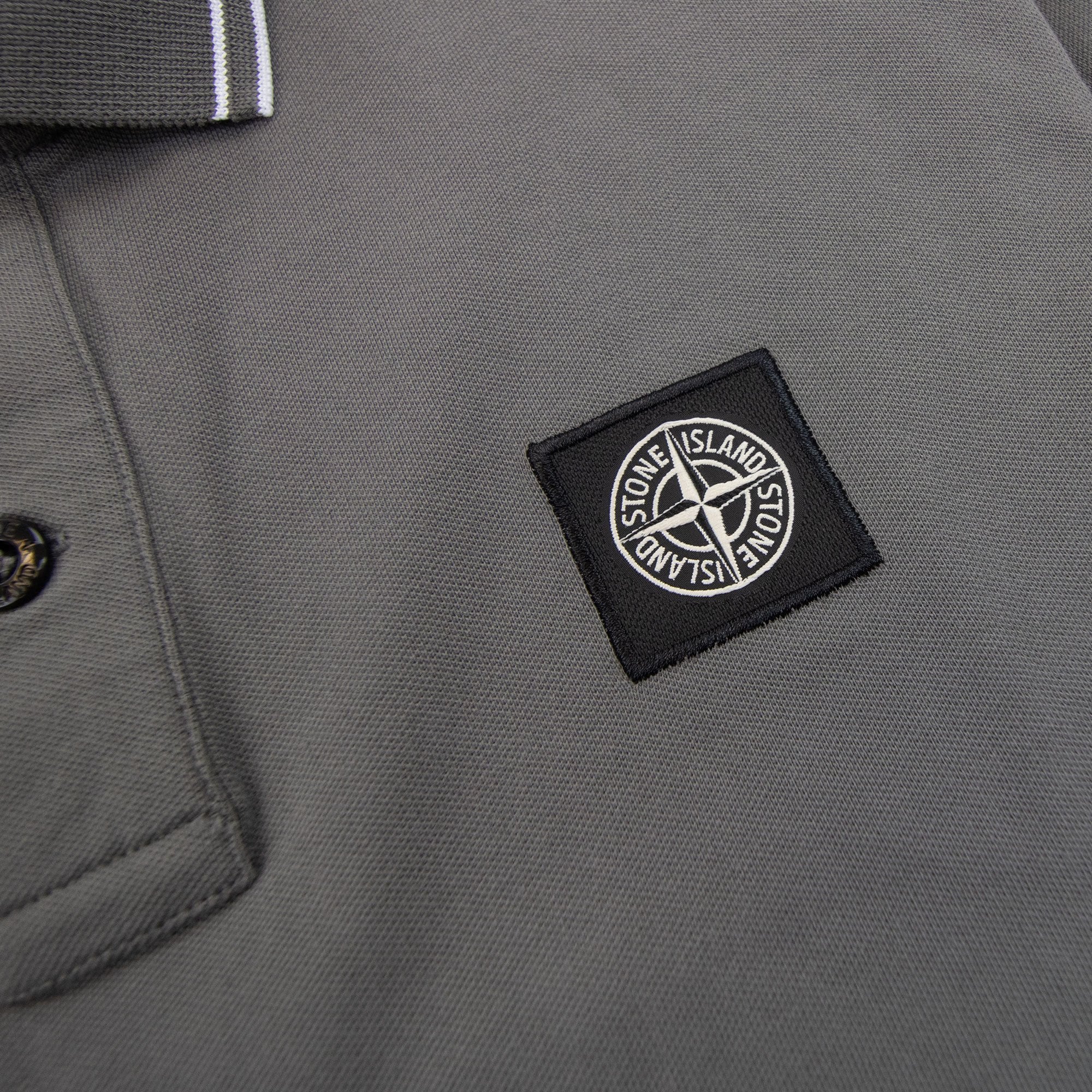 Stone Island Junior Polo Ss Kids Grey V0167