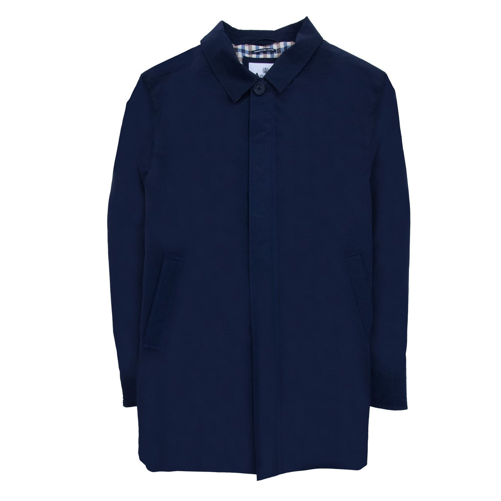 Aquascutum Shell Active Mid Trench Coat Navy 11