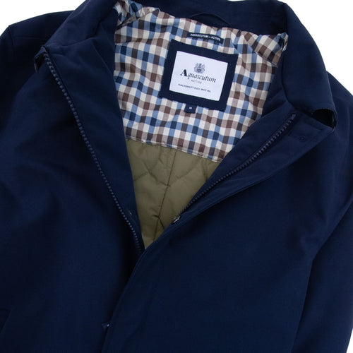 Aquascutum Shell Active Mid Trench Coat Navy 11