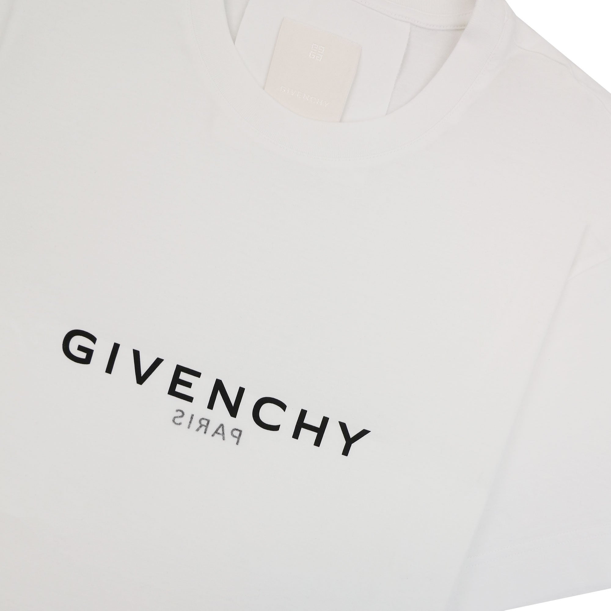 Givenchy Reverse Paris Logo 'Oversized' T Shirt White 100