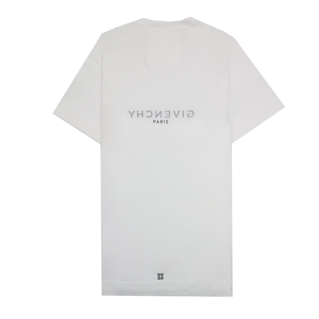 Givenchy Reverse Paris Logo 'Oversized' T Shirt White 100