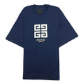 Givenchy 4g Logo T Shirt Medium Blue