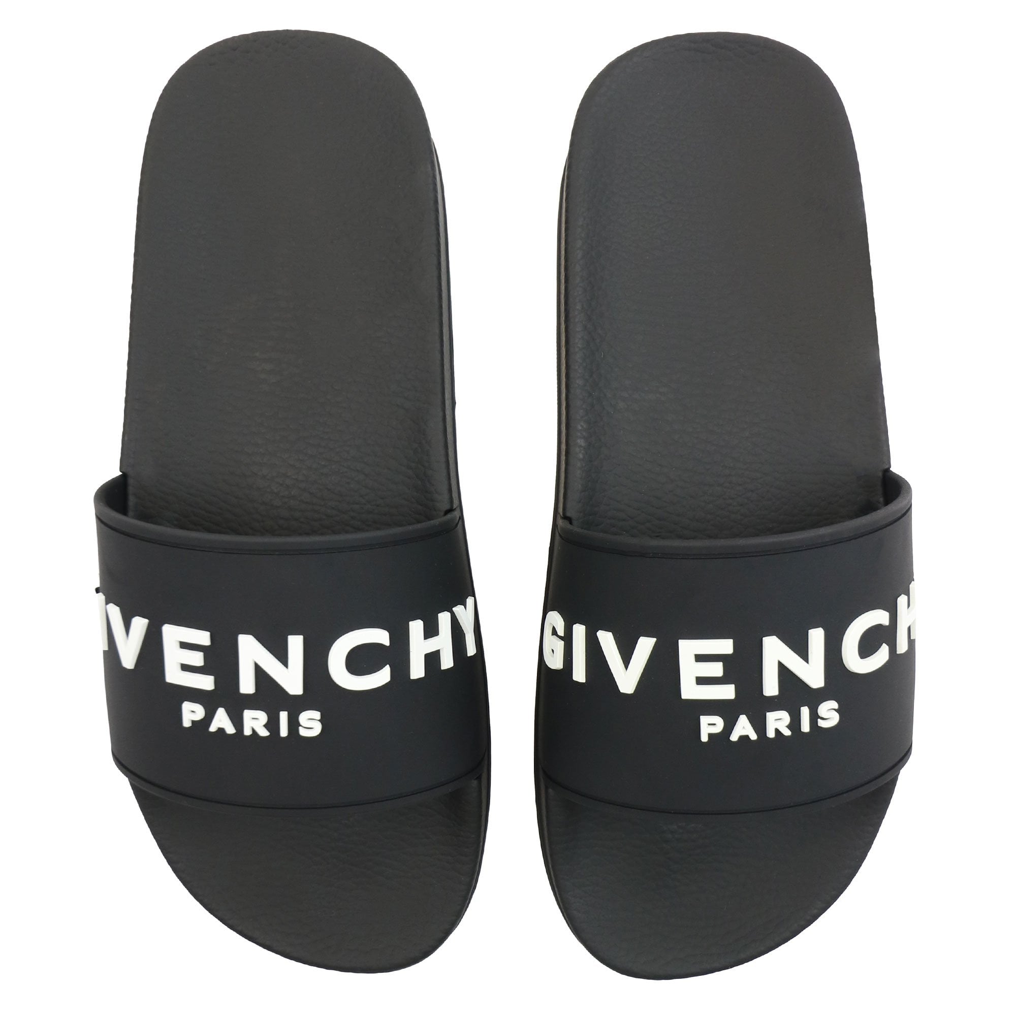 Givenchy Embossed Rubber Logo Sliders Black 001