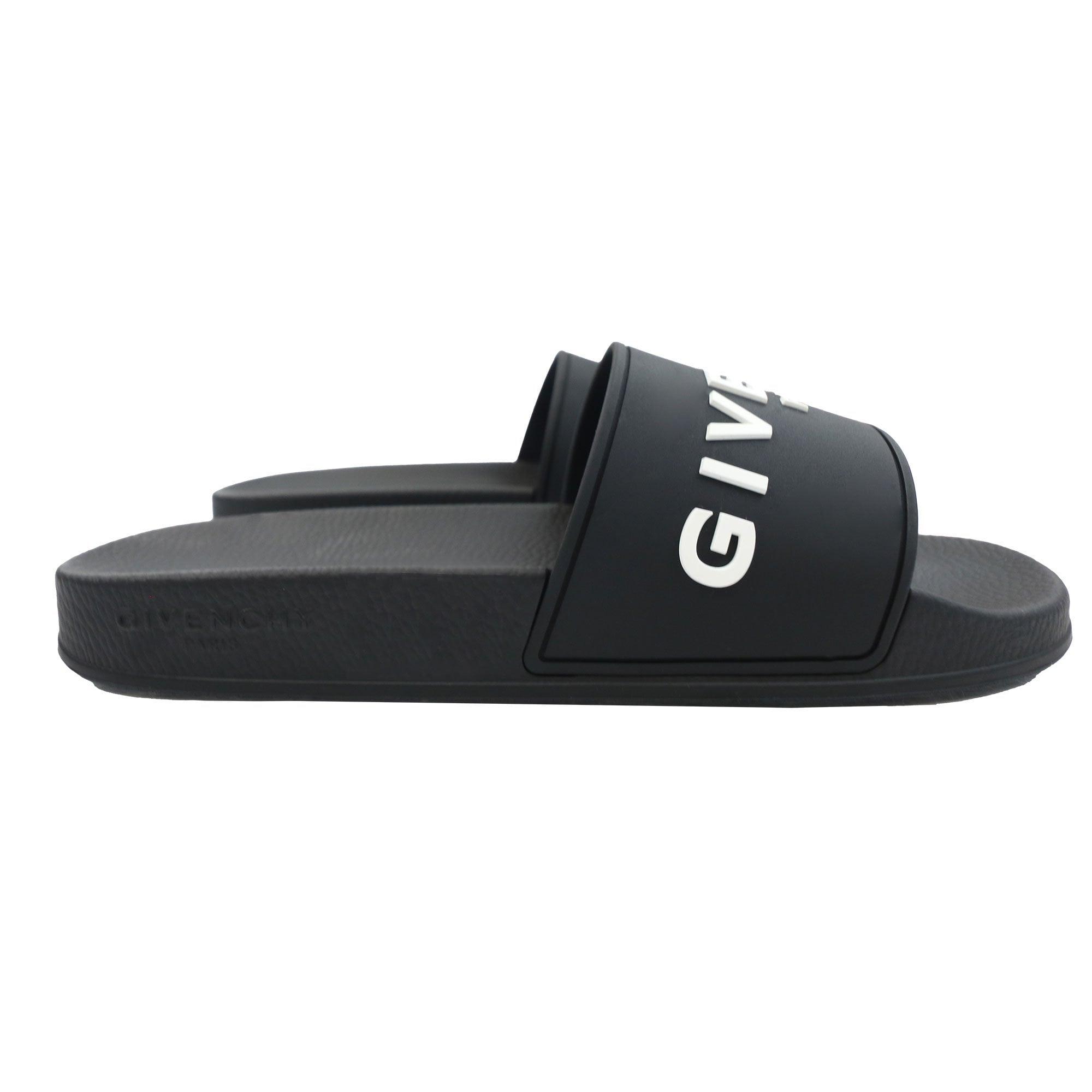 Givenchy Embossed Rubber Logo Sliders Black 001