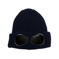 Cp Company Extra Fine Merino Wool Goggle Beanie Navy 888
