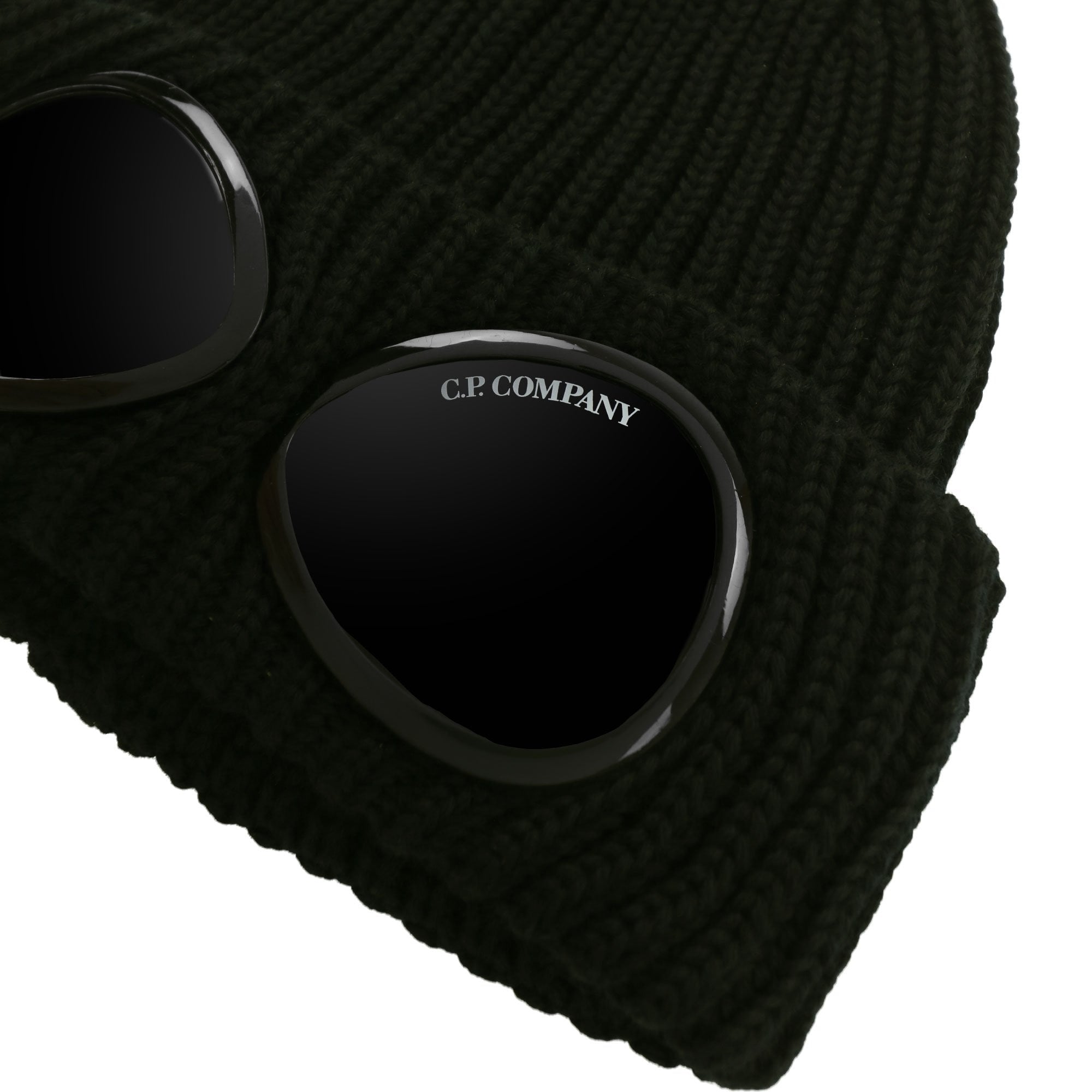 Cp Company Extra Fine Merino Wool Goggle Beanie Ivy Green 683