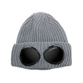 Cp Company Extra Fine Merino Wool Goggle Beanie Moon Grey M92