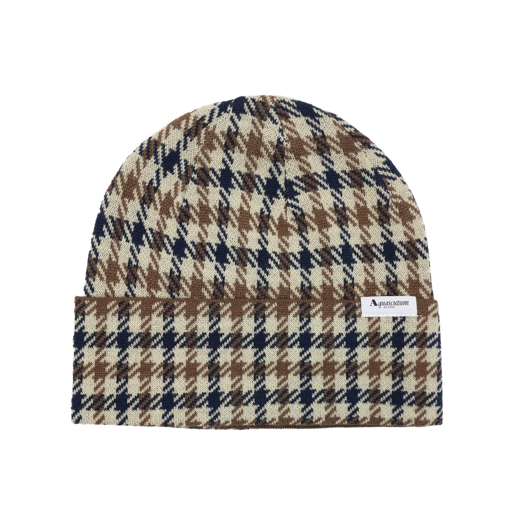 Aquascutum Club Check Beanie Club Check