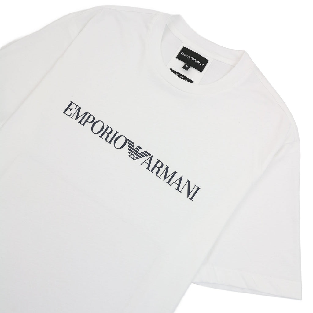 Emporio Armani Pima-jersey T-shirt With Logo White