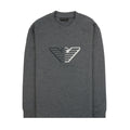 Emporio Armani Embossed Eagle Logo Chevron Backround Sweatshirt Grey 0631