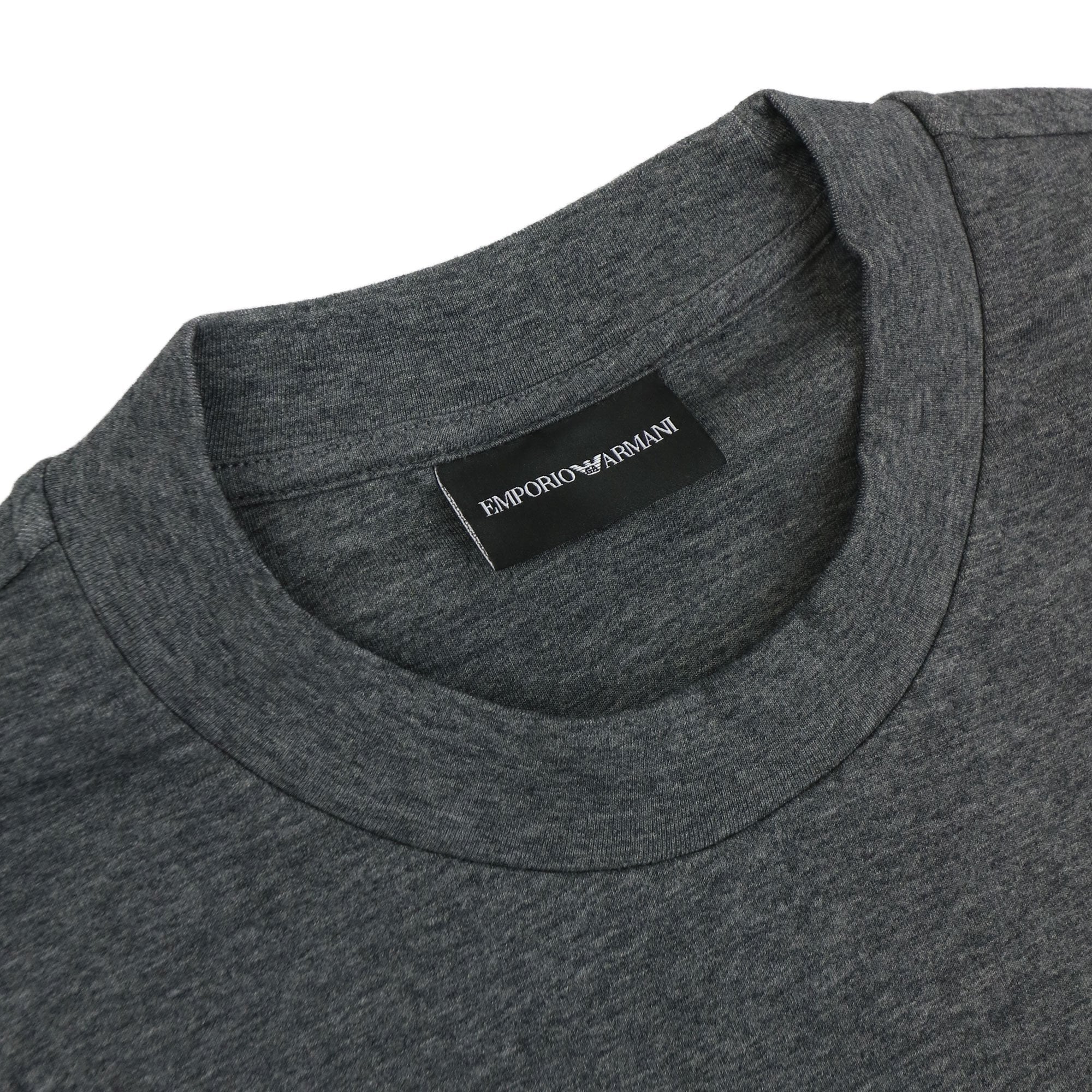 Emporio Armani Embossed Eagle Logo Chevron Backround Sweatshirt Grey 0631