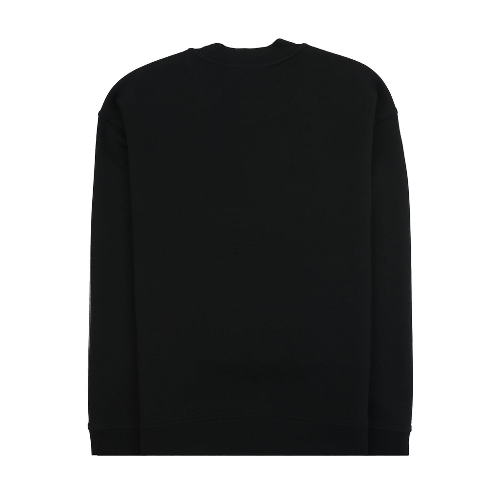 Emporio Armani Embossed Eagle Logo Chevron Backround Sweatshirt Black 999