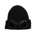 Cp Company Extra Fine Merino Wool Goggle Beanie Black 999