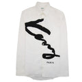 Kenzo Signature Logo Long Sleeve Shirt White