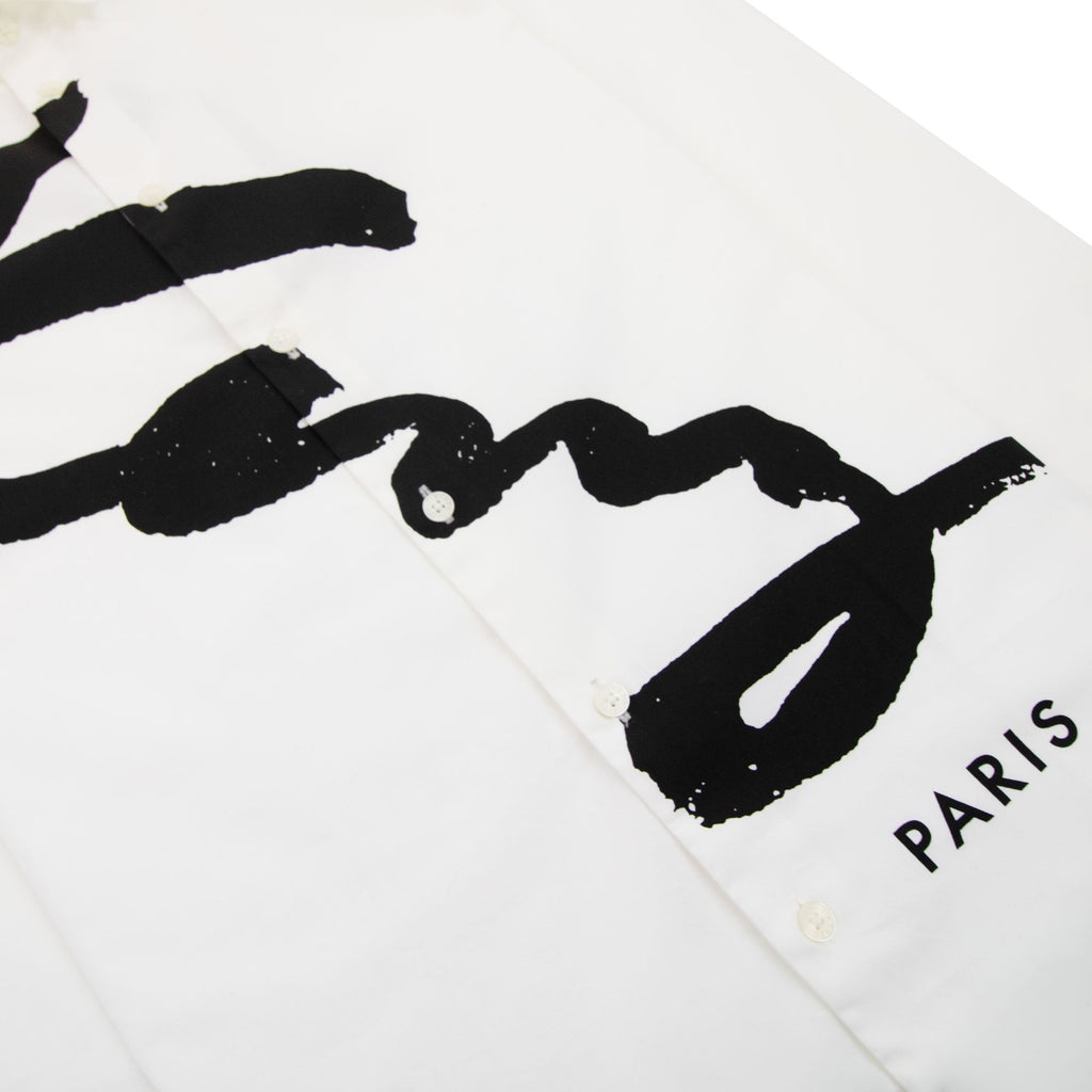 Kenzo Signature Logo Long Sleeve Shirt White