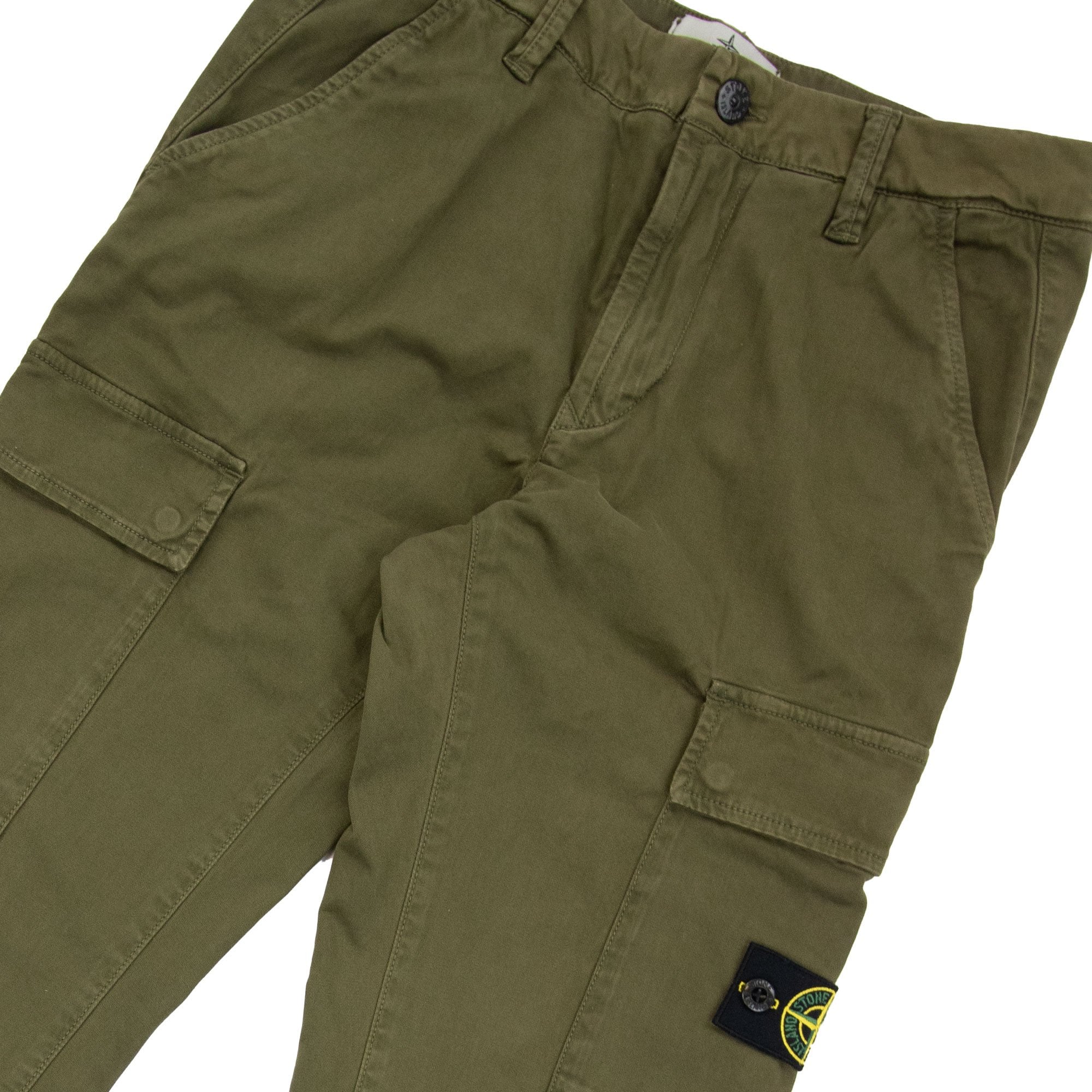 Stone Island Junior Cargo Trousers Khaki V0054