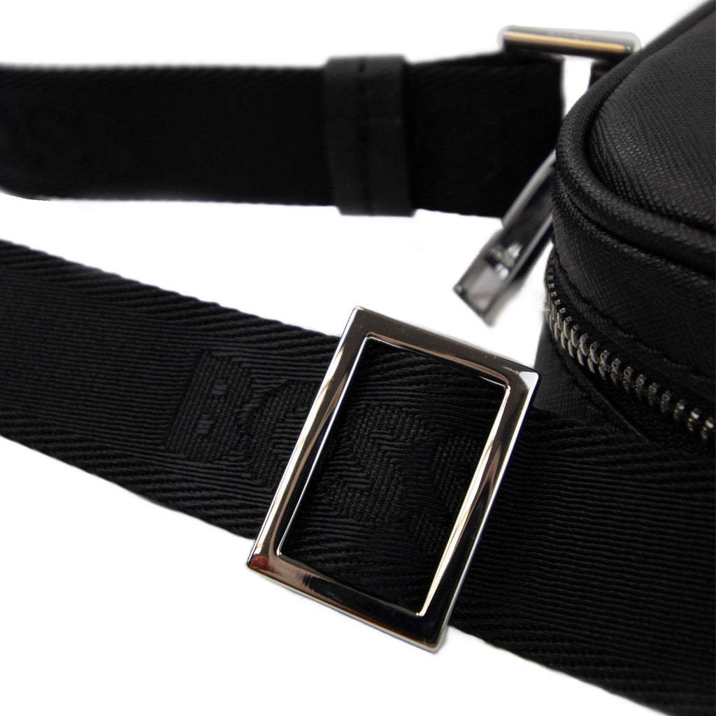 Hugo Boss Zair Ns Zip Logo Detail Reporter Bag Black 001
