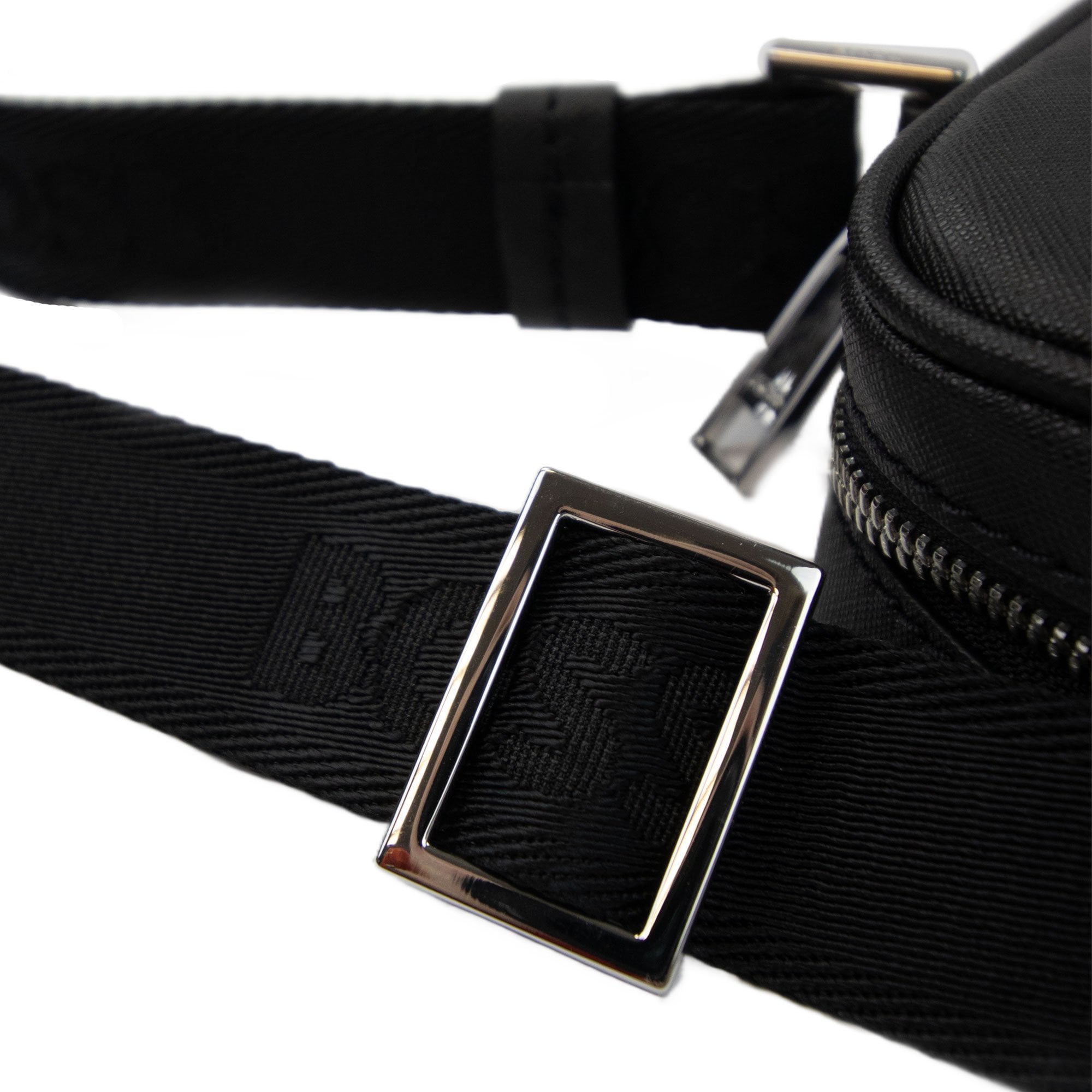 Hugo Boss Zair Ns Zip Logo Detail Reporter Bag Black 001