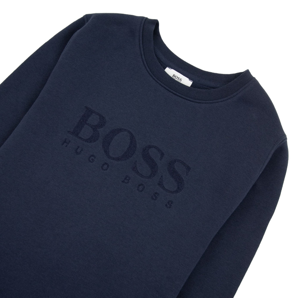 Hugo Boss Kids Boss Logo Sweat Navy