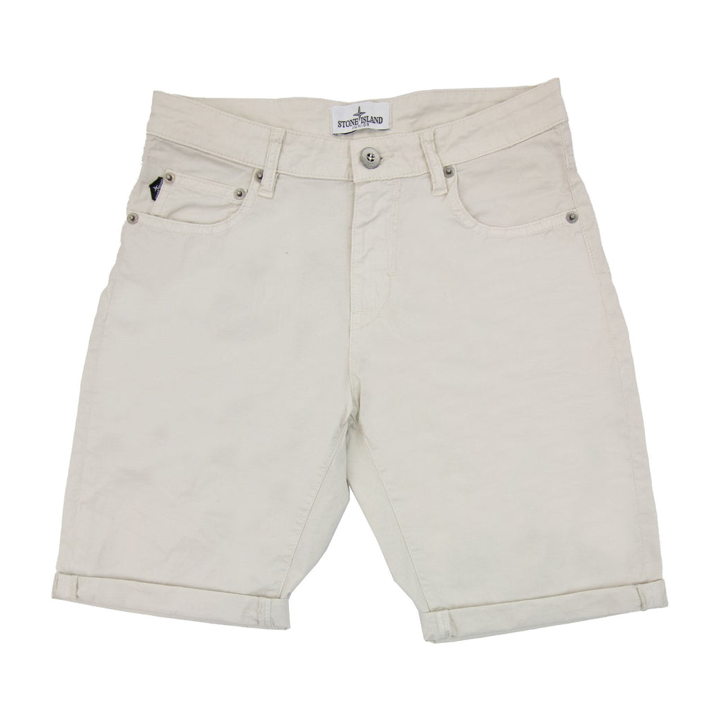 Stone Island Junior L0211 Stretch Cotton Shorts Beige V0003